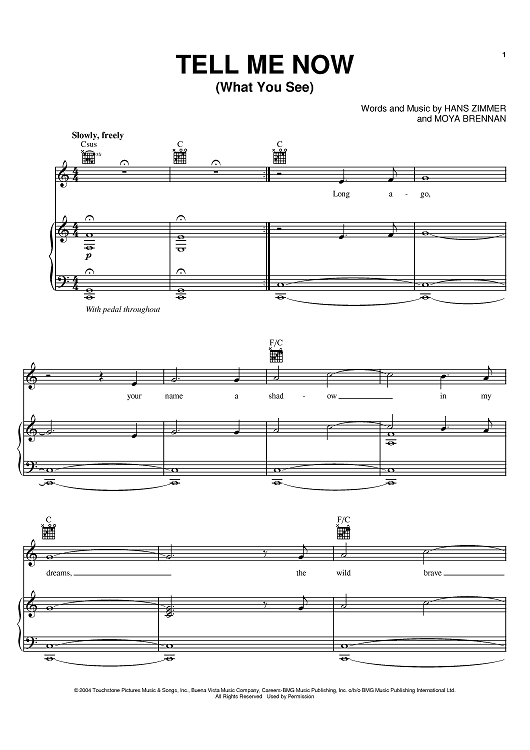 Tell Me Now (What You See)