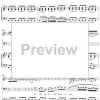 "Gleichwie die wilden Meeres-Wellen", Aria, No. 3 from Cantata No. 178: "Wo Gott der Herr nicht bei uns hält" - Piano Score