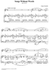 Songs Without Words, Op. 35, No. 5 ''Andante non troppo''