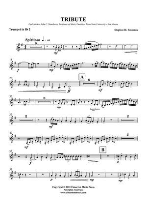 Tribute - Trumpet 2 in Bb