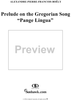Prelude on the Gregorian Song, "Pange lingua"