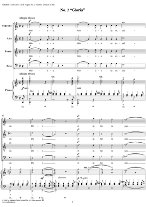Mass No. 1 in F Major, D105: No. 2, Gloria