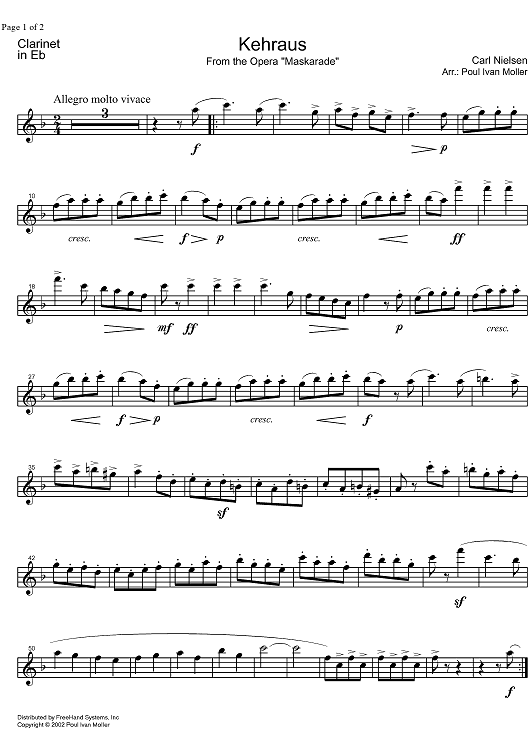 Kehraus - E-flat Clarinet