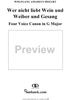Wer nicht liebt Wein und Weiber und Gesang, four voice canon in G Major, K509a (K232)