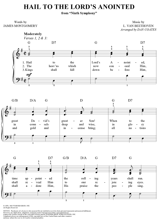 Hail to the Lord's Anointed