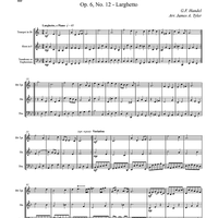 Concerto Grosso, Op. 6, No. 12 - Larghetto - Score