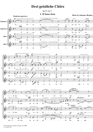 Three Sacred Choruses, Op. 37