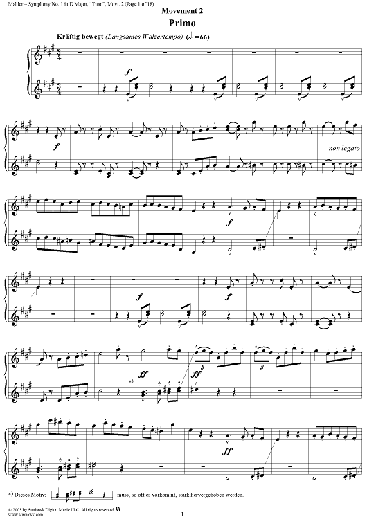Symphony No. 1 in D Major, "Titan", Movement 2