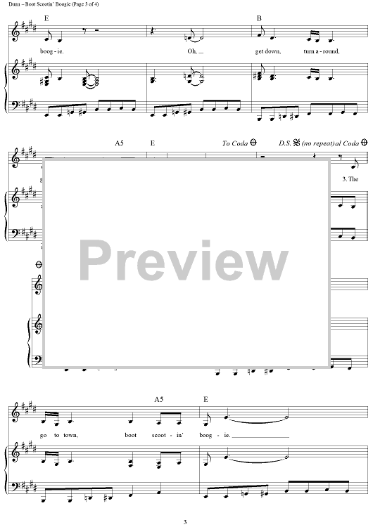 Boot Scootin' Boogie" Sheet Music by Brooks & Dunn for Piano/Vocal