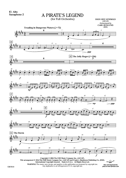A Pirate's Legend - Eb Alto Sax 2