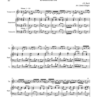 Badinerie - Harpsichord Score