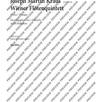 Viennese flute quintet D major in D major - Score and Parts