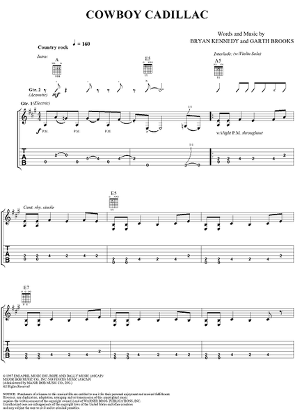 ☆楽譜/キャディラック/CADILLAC/タブ譜/バンドスコア Amazon.co.jp