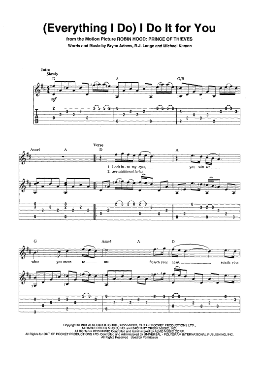 (Everything I Do) I Do It For You