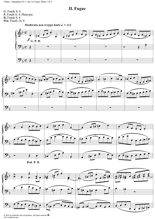 Symphony No. 1, Movement 2