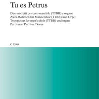 Tu es Petrus - Score