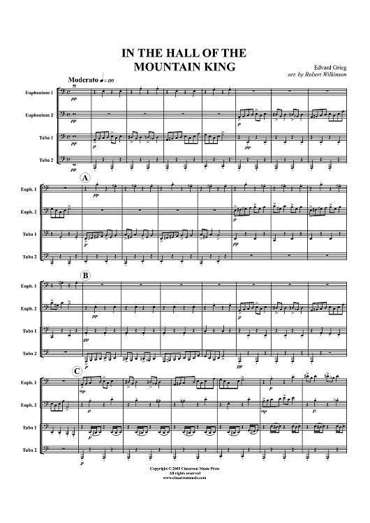 In the Hall of the Mountain King - Score