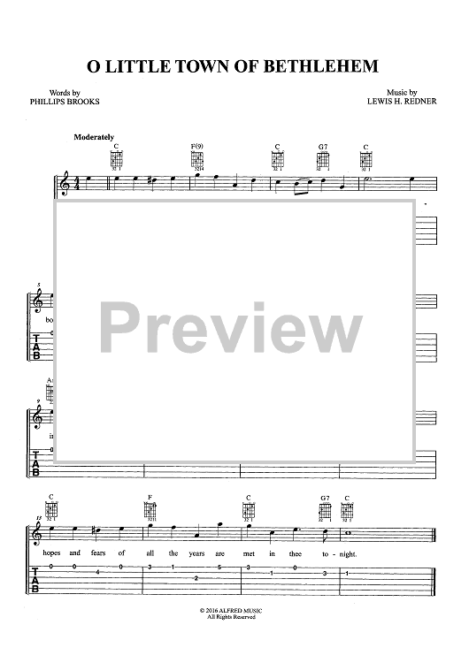 O Little Town Of Bethlehem