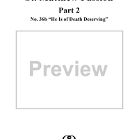 St. Matthew Passion: Part II, No. 36b, "He Is of Death Deserving"
