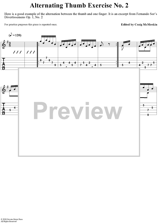 Alternating Thumb Exercise no. 2