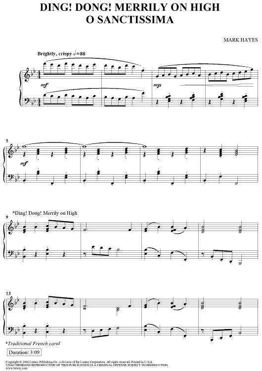 Ding! Dong! Merrily on High - O Sanctissima