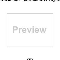 Allemande, Sarabande et Gigue