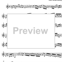 Three Part Sinfonia No.14 BWV 800 Bb Major - Bass Clarinet