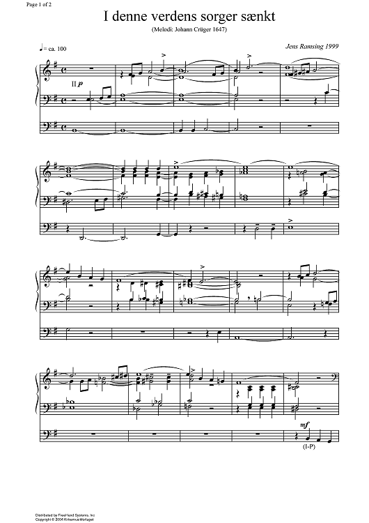 I denne verdens sorger sænkt (Prelude)