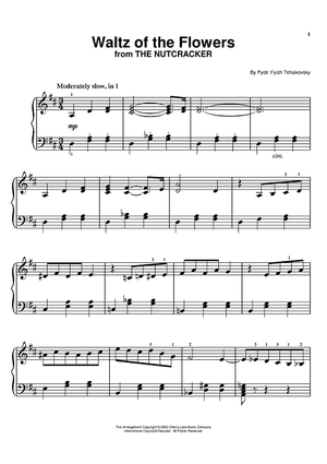 Nutcracker waltz of online the flowers piano