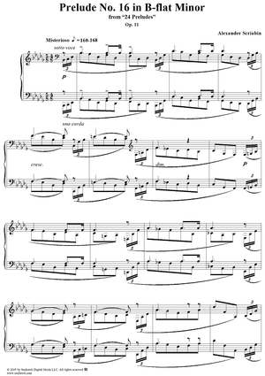 Prelude No. 16 in B-flat minor