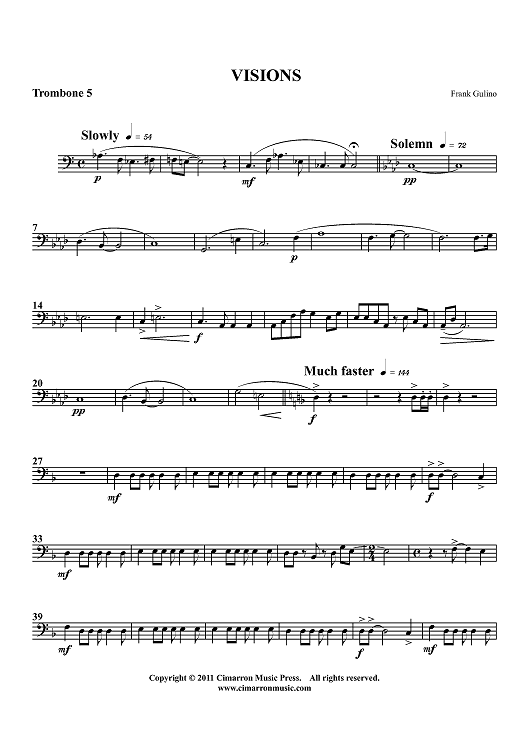 Visions - Trombone 5