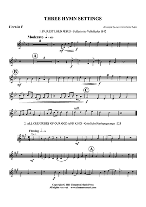 Three Hymn Settings - Horn in F