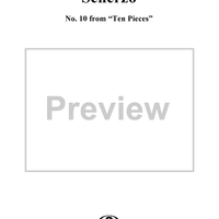 Scherzo, No. 10 from "Ten Pieces", Op. 12