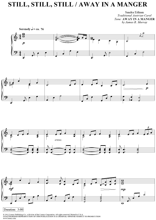 Still, Still, Still / Away in a Manger