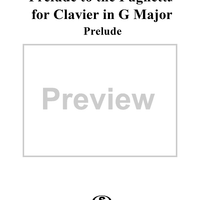 Alternate Prelude to the Fughetta for Clavier in G Major  (BWV 902a)