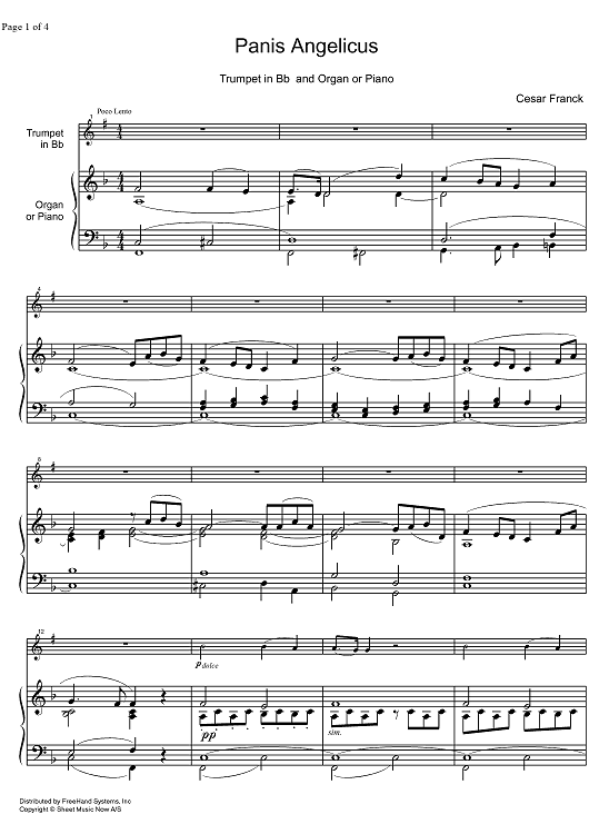 Panis Angelicus - Score