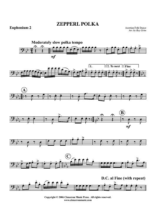 Zepperl Polka - Euphonium 2 BC/TC