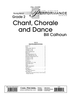 Chant, Chorale and Dance - Score