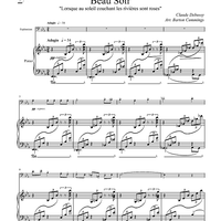 Beau Soir - Piano Score