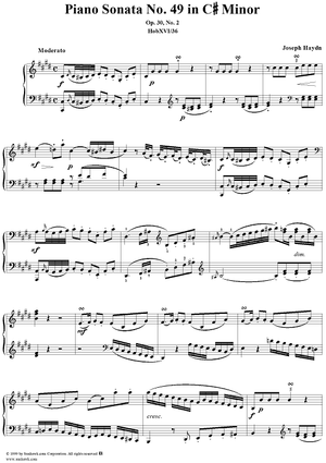 Piano Sonata no. 49 in C-sharp Minor