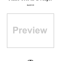 Piano Trio in G Major ("Gypsy Trio"), HobXV/25 - Piano Score