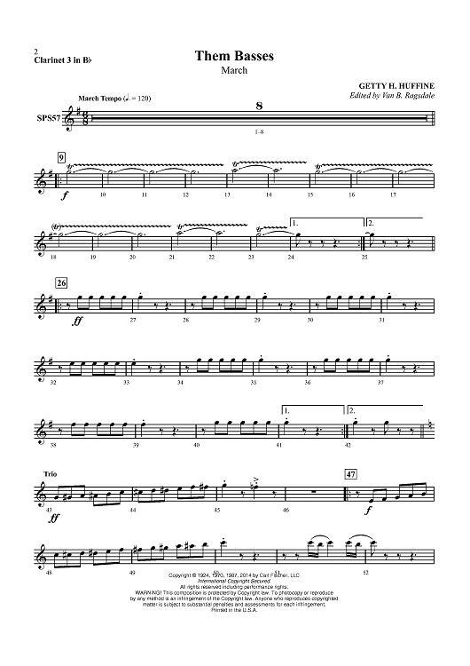Them Basses - Clarinet 3 in Bb