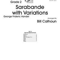 Sarabande with Variations - Score