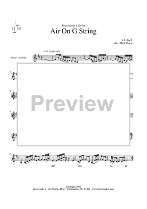 Air on G String - Cornet 1/Trumpet 1