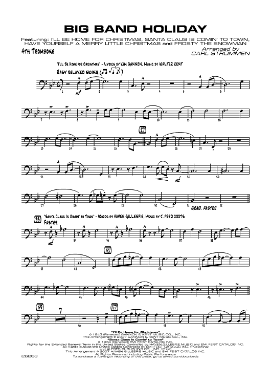 Big Band Holiday - Trombone 4