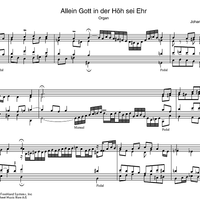 Allein Gott in der Hoh sei Ehr BWV 715
