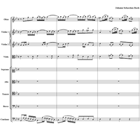 Arioso and Chorus from Cantata no. 22  ("Jesus nahm zu sich die Zwölfe") - Full Score