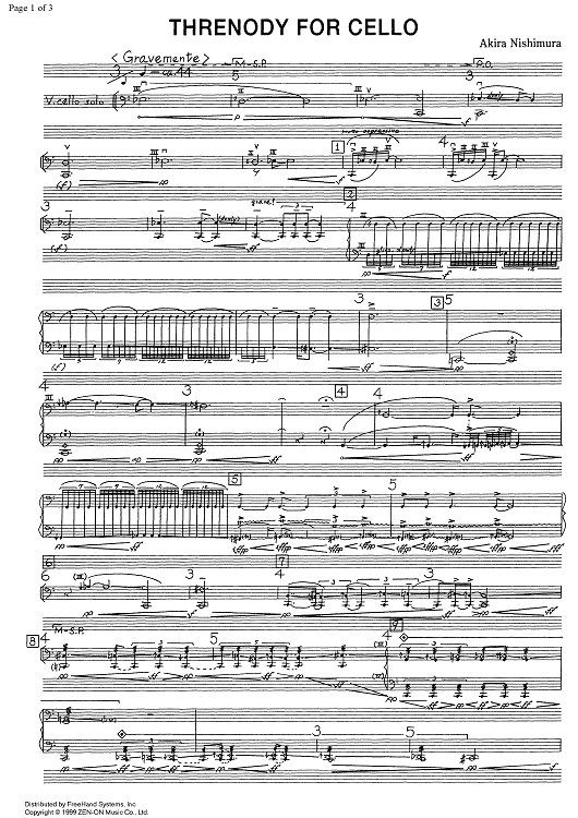 Threnody - Cello
