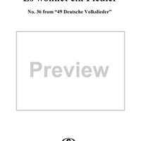 Es wohnet ein Fiedler - No. 36 from "49 Deutsche Volkslieder"  WoO 33