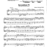 Invention #I - from Fifteen Two-Part Inventions